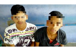 População detém menores suspeitos de roubos em Arapiraca