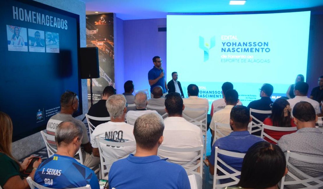 Selaj prorroga inscrições do edital Yohansson Nascimento de Fomento ao Esporte de Alagoas