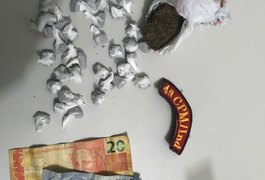 Jovem é detido com drogas na zona rural de Atalaia