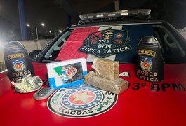 Força Tática do 13° BPM apreende grande quantidade de maconha e cocaína no Feitosa