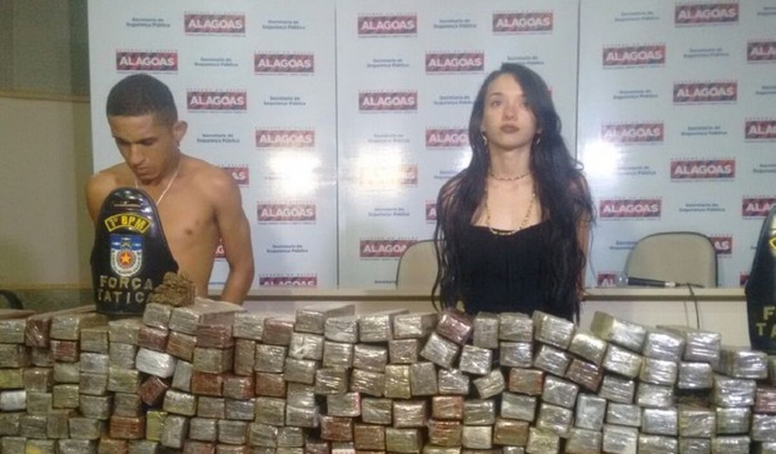 Operação conjunta apreende 130 kg de maconha em Maceió