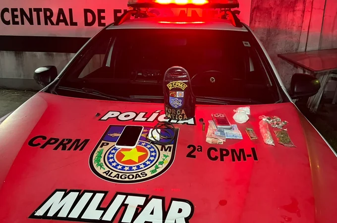 2ª Companhia prende homem por tráfico de drogas na Barra de Santo Antônio