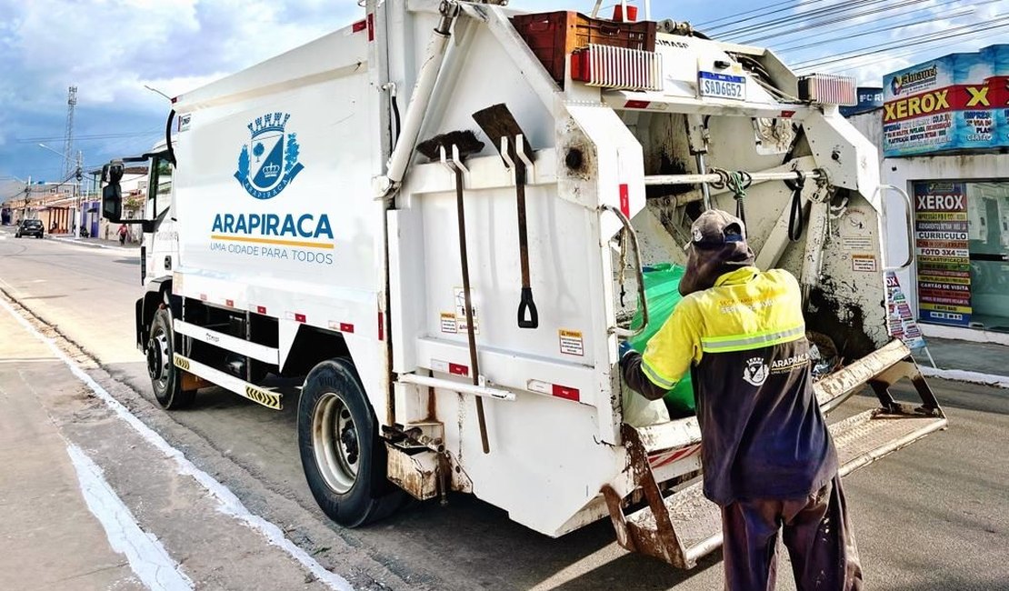 Confira o novo calendário da coleta de lixo em Arapiraca