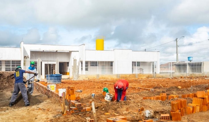 Creche no João Paulo II, em Arapiraca, está com 80% das obras já concluídas