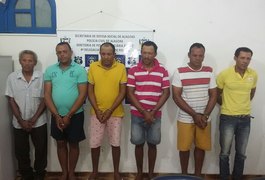 Pai e cinco filhos são detidos suspeitos de comprar e vender veículos roubados, em Craíbas