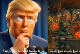 Irã provoca Trump com vídeo de IA com 'divertidamentes do mal' e referências a Epstein e a ataque em escola iraniana