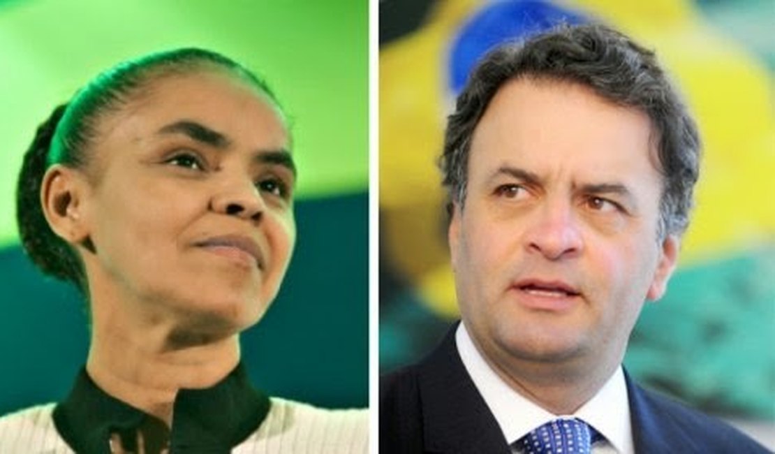 Marina Silva declara apoio a Aécio Neves no segundo turno