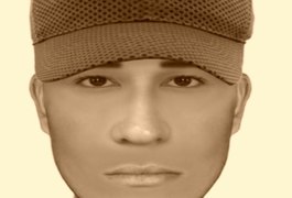 Polícia Civil divulga retrato falado de suspeito de latrocínio em Maceió