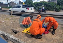 Entregador fica ferido após colisão na AL-220, em Arapiraca