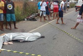 Motociclista morre após invadir contramão e colidir contra caminhão na AL-220, em Arapiraca