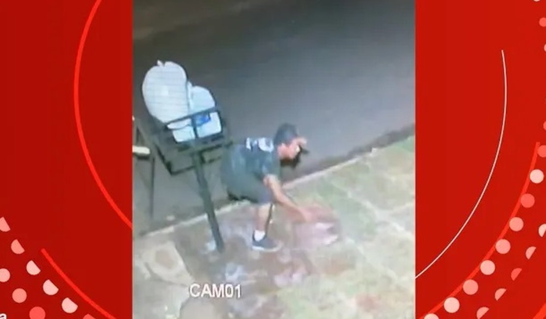 Uma hora após plantar grama na frente de casa, homem tem todo o jardim furtado por ladrão