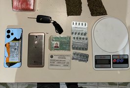 Carro com maconha e balança de precisão é abandonado na zona rural de Limoeiro de Anadia