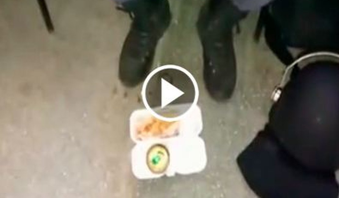 Policiais Militares se revoltam com almoço 'padrão FIFA', veja o vídeo