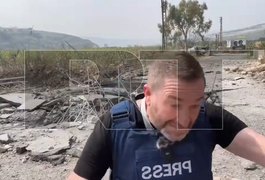 Repórter escapa por pouco de míssil durante transmissão no sul do Líbano