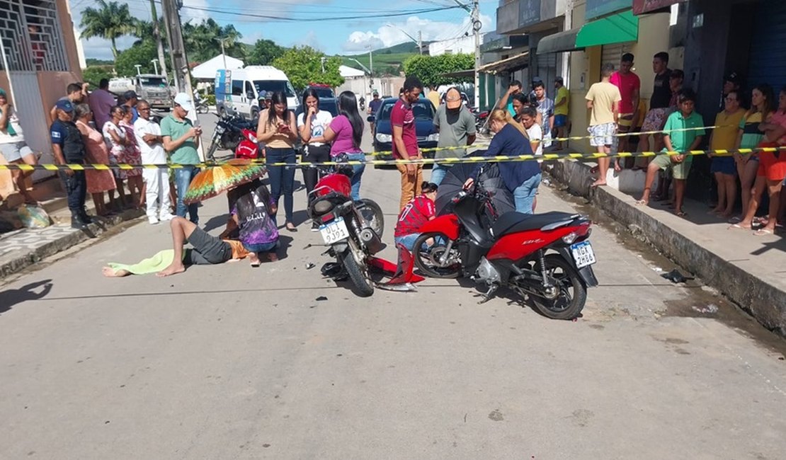 Colisão frontal entre motos é registrada no Distrito de Canafístula do Cipriano, em Girau