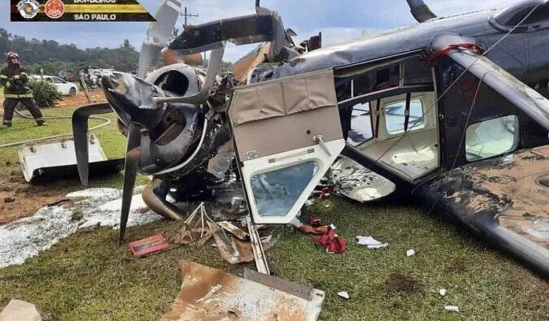 Duas pessoas morrem em acidente com avião no interior de São Paulo