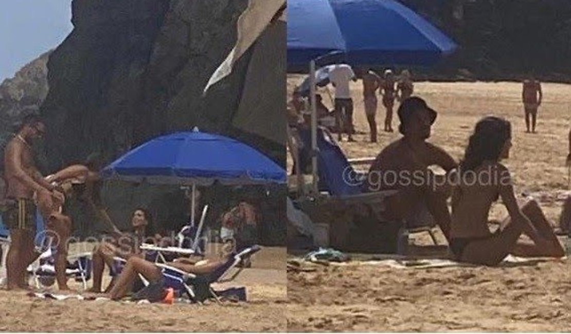 Vídeo. Bruna Marquezine e Enzo Celulari trocam beijos e curtem em Noronha