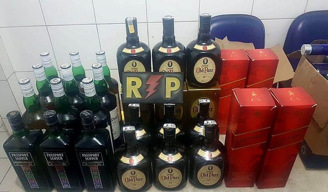 Polícia prende suspeito de comercializar uísque falsificado em AL
