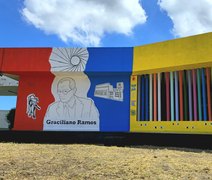 Mural Ilustre Alagoano: Graciliano Ramos é inaugurado na Ufal com apoio do Governo de Alagoas