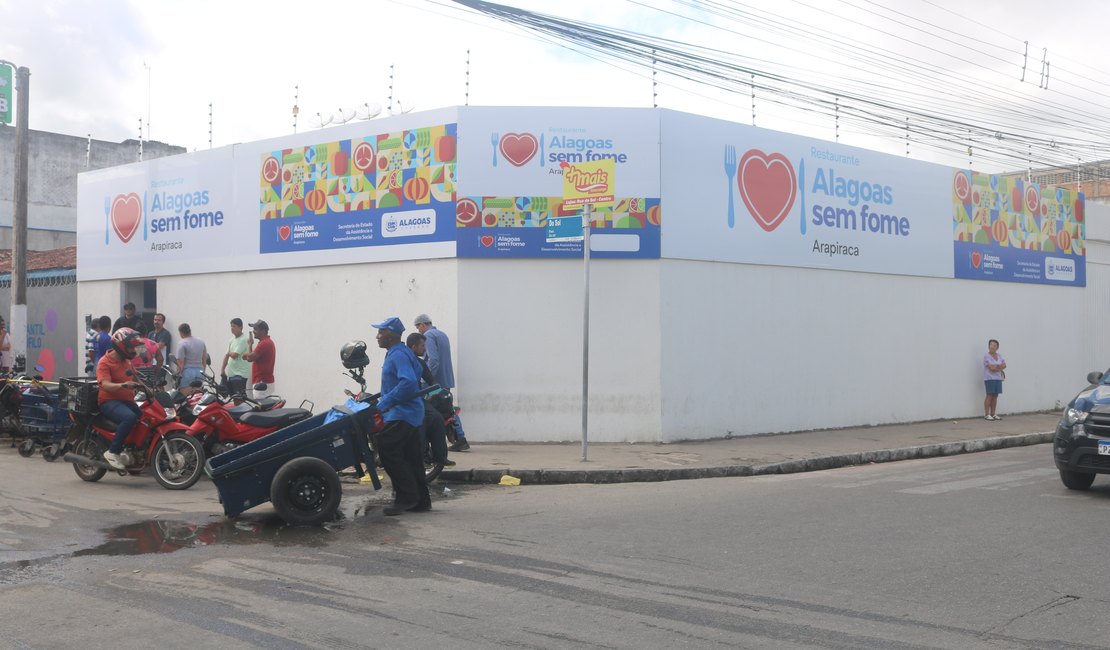 Governo de Alagoas inaugura Restaurante Popular Alagoas Sem Fome em Arapiraca