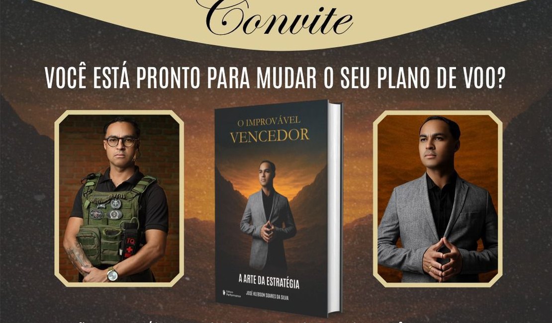 Sargento da PM de Alagoas lança livro “O Improvável Vencedor” em Arapiraca