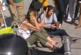 Câmera suspensa desaba no Parque Olímpico e deixa sete feridos