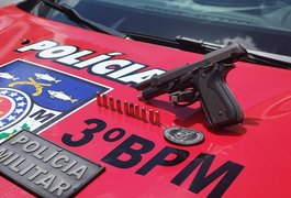 Jovem é flagrado com arma de fogo em bar localizado na rua 16, em Arapiraca