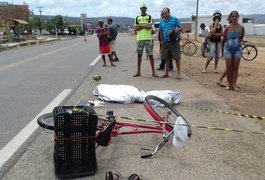 Ciclista morre atropelado por caminhonete em Palmeira dos Índios