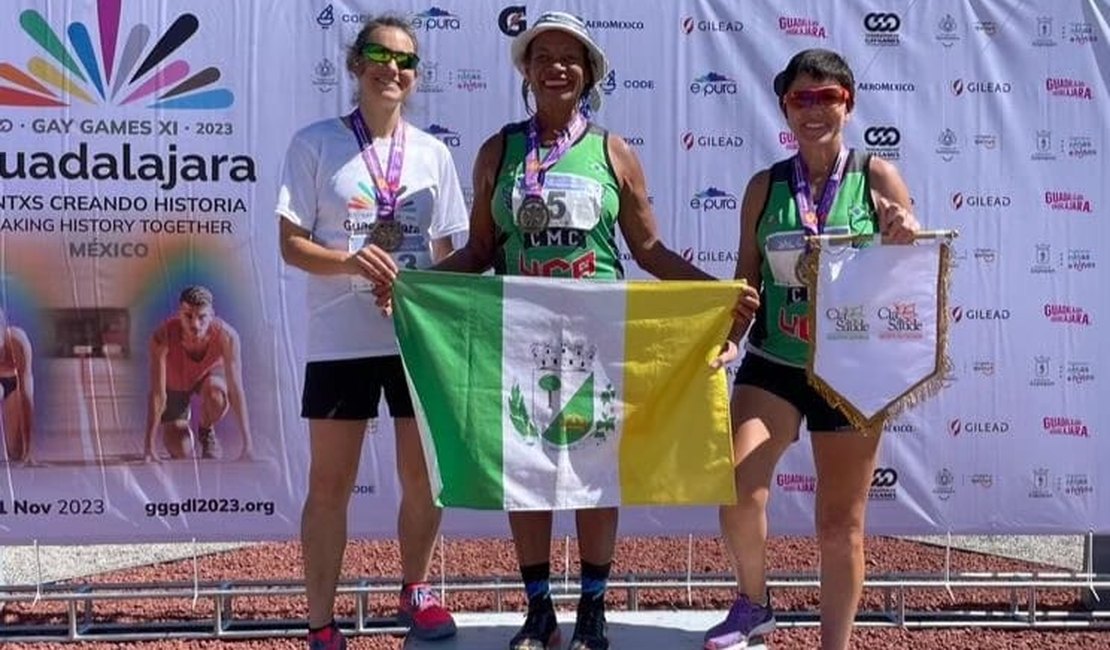 No pódio: Com apoio da Prefeitura de Arapiraca, Carminha conquista medalha de ouro no México