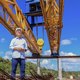 Sobre o primeiro vão já concretado, Ronaldo Lopes constata avanço das obras da Ponte Penedo-Neópolis