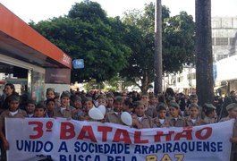 Manifestação pede paz em Arapiraca