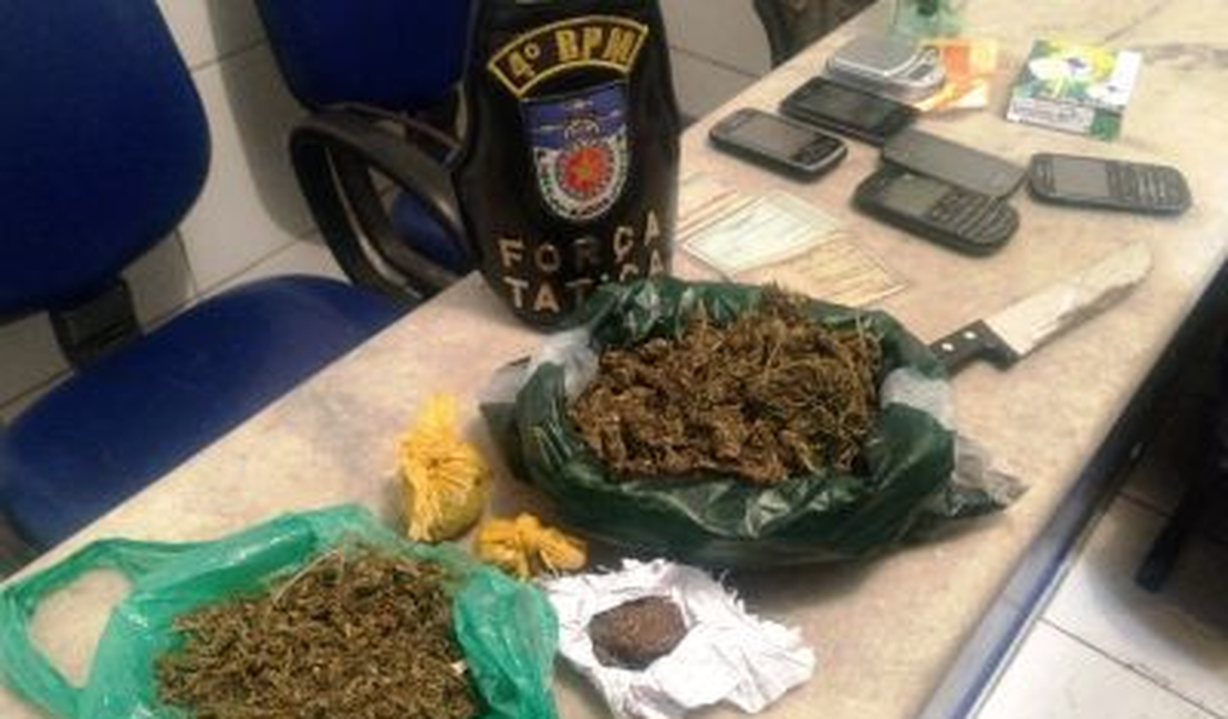 Polícia apreende drogas em diversos bairros da capital alagoana