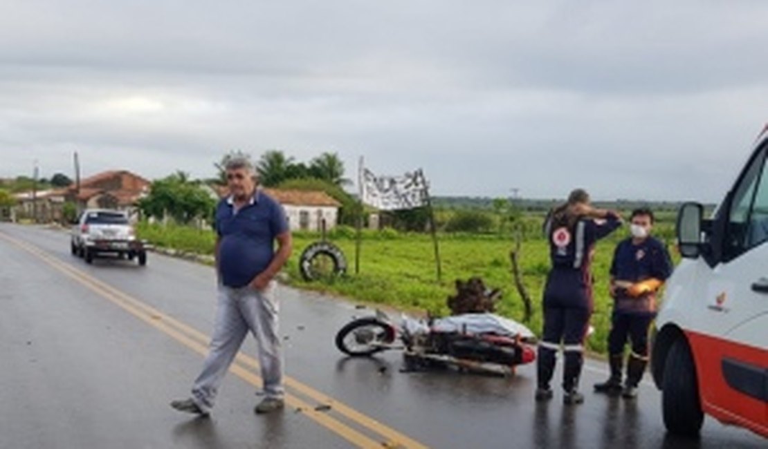 Colisão entre moto e cavalo resulta em homem morto, na AL 486 em Craíbas