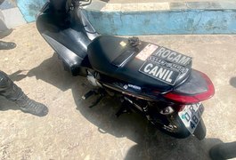 Ladrões de moto tentam fugir, mas são capturados pela polícia na Ladeira do Claudionor
