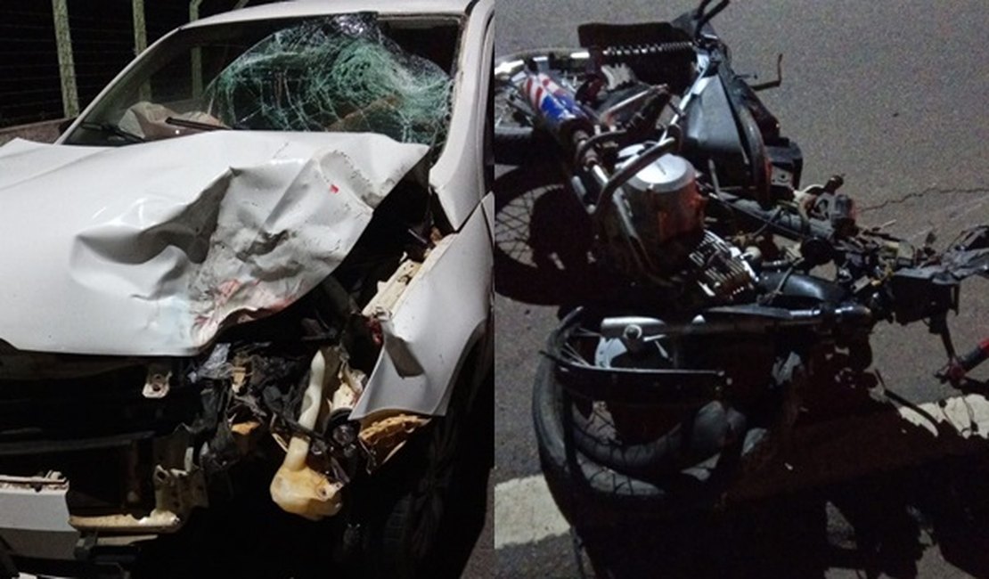 Colisão envolvendo carro e moto deixa um morto em Girau do Ponciano