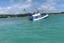 Marinha apura causas de naufrágio de embarcação pesqueira em Japaratinga