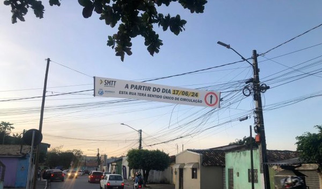 SMTT Arapiraca realiza mudança no trânsito para melhorar tráfego no bairro Caititus