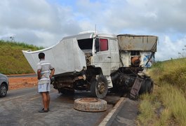 Motorista da Caçamba roda na BR 101 e provoca acidente