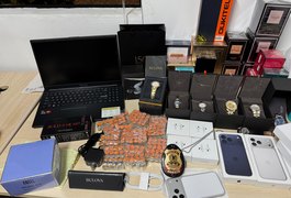 Polícia Federal prende homem por contrabando e apreende perfumes, eletrônicos e medicamentos proibidos em Alagoas