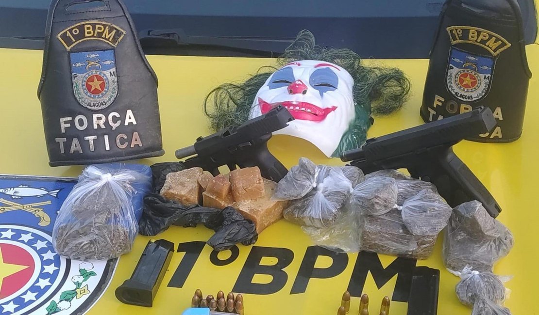 Polícia Militar apreende material de tráfico em casa abandonada na parte baixa de Maceió