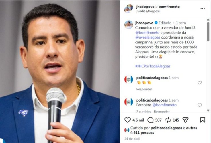 Coordenador de campanha de JHC vira réu por tentativa de homicídio em Alagoas