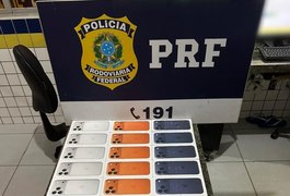 PRF apreende 30 iPhones sem comprovação fiscal em São Sebastião
