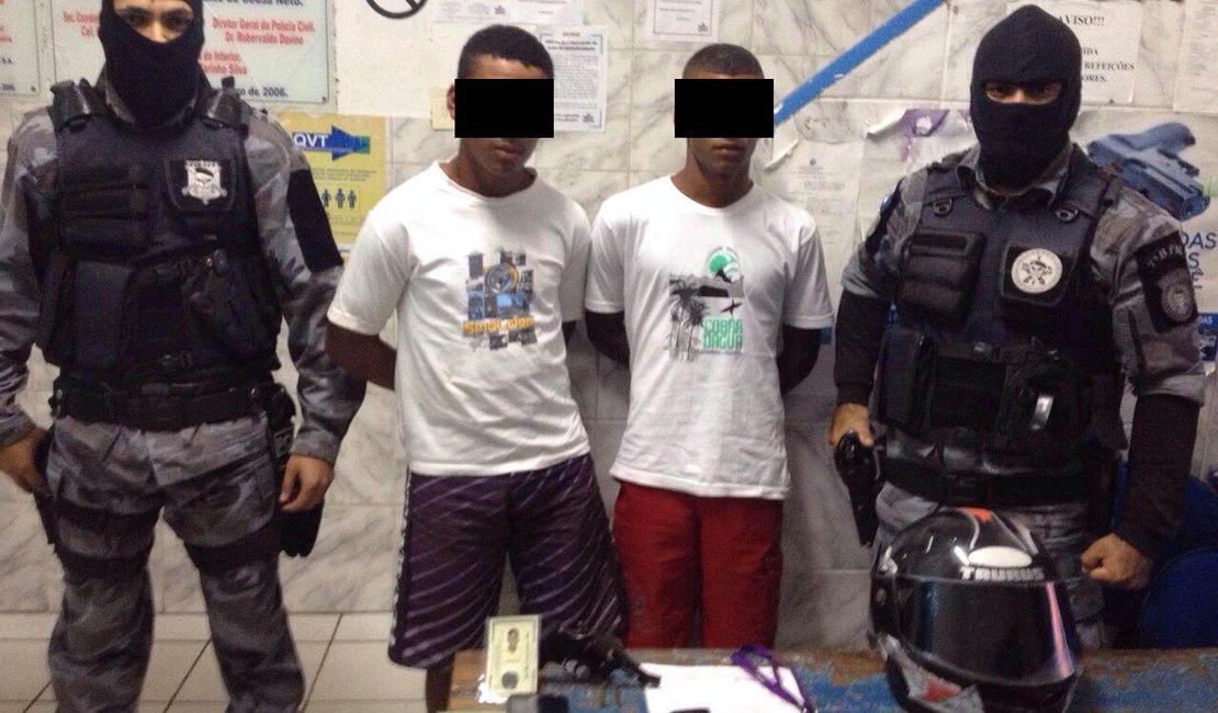 Dois menores são detidos com arma de fogo, em Santana do Ipanema