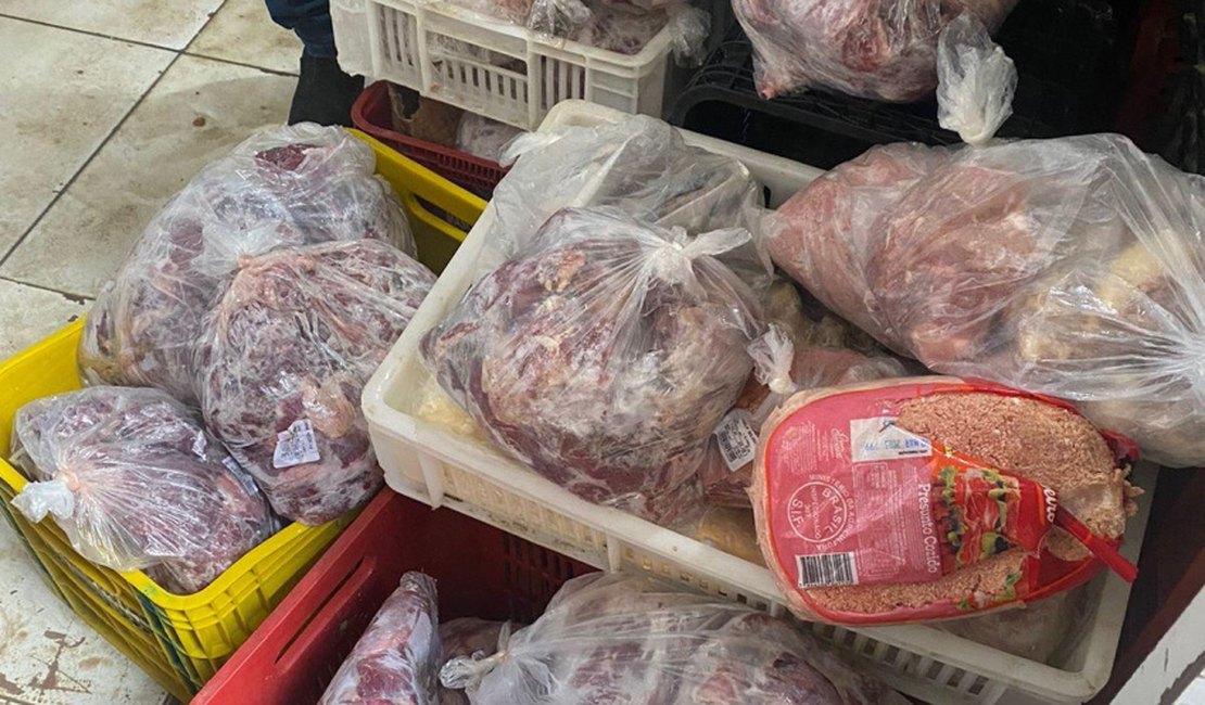 Vigilância Sanitária apreende 400 kg de carnes impróprias para consumo em Maceió