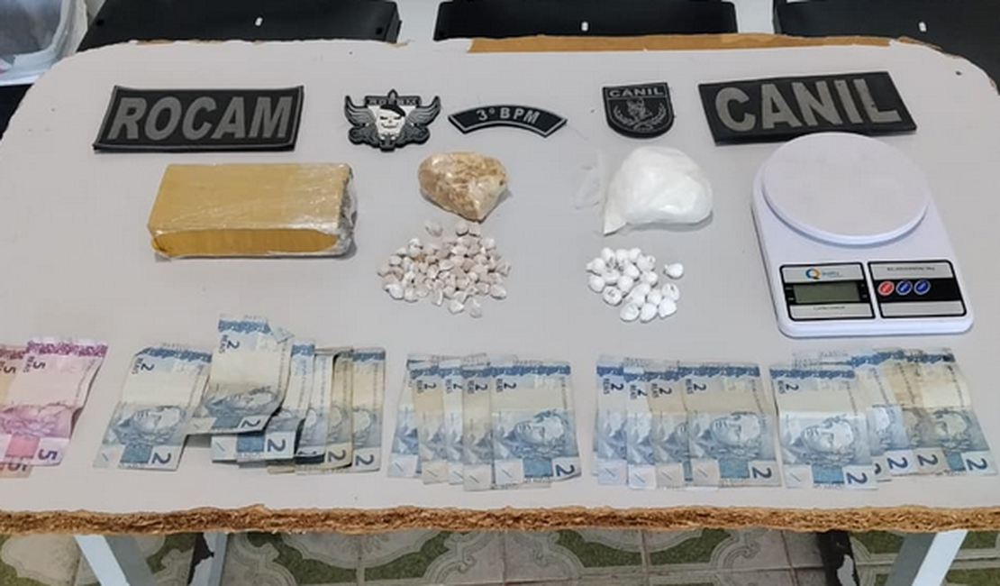 Homem é preso em flagrante após PM encontrar 680 gramas de drogas em residência, em Craíbas