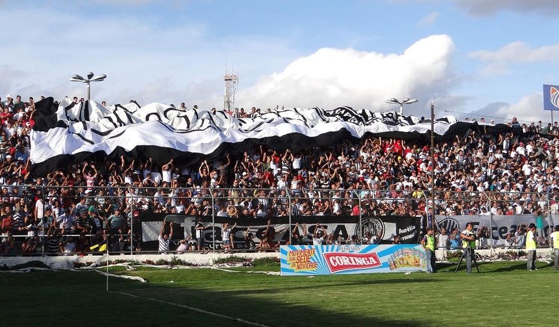 Jogo solidário: torcedor alvinegro levará 1kg de alimento para assistir jogo treino do ASA