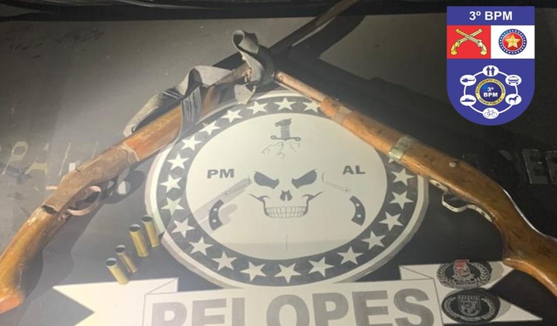 Após denúncia de pertubação, dono de bar é preso com espingardas em São Sebastião