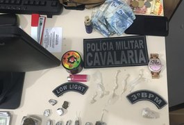 Casal é detido com crack e maconha no Centro de Arapiraca