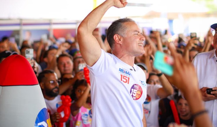 Renan Filho alcança 51,9% dos votos válidos e venceria JHC no 1º turno, diz Falpe