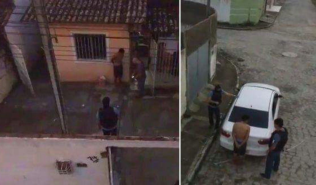 PM utiliza Drone com câmera para ajudar na prisão de suspeito de homicídio, em Maceió